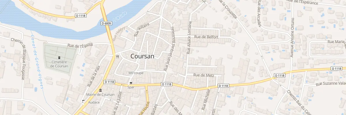 Plan du 27 Rue J-jacques Rousseau à Coursan