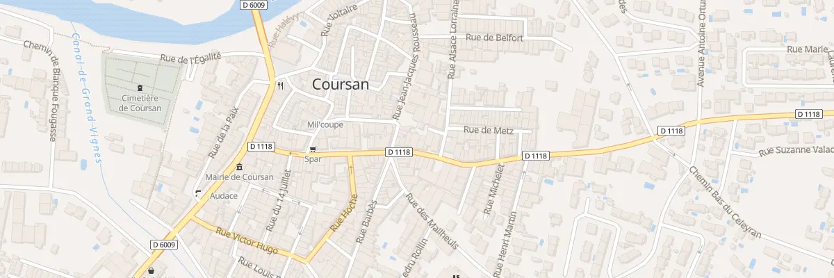 Plan du 35 Av Jean Jaurès à Coursan