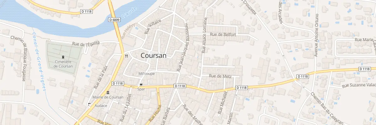 Plan du 29 Rue J-jacques Rousseau à Coursan