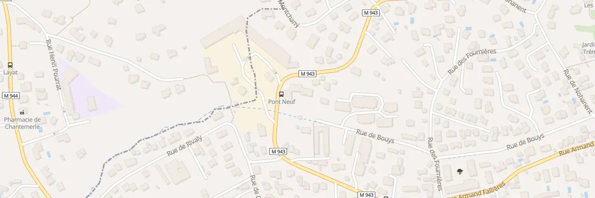 Plan du 104B Av du Limousin à Clermont-Ferrand