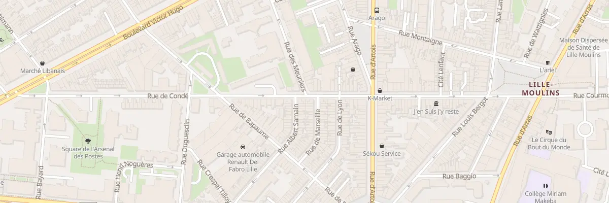 Plan du 71 Rue de Condé à Lille