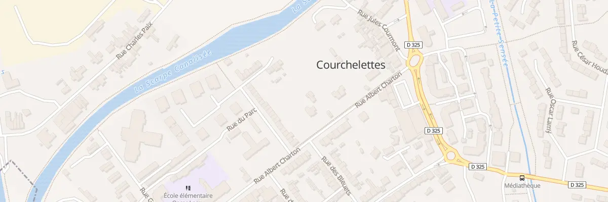 Plan du 10 Rue Albert Charton à Courchelettes
