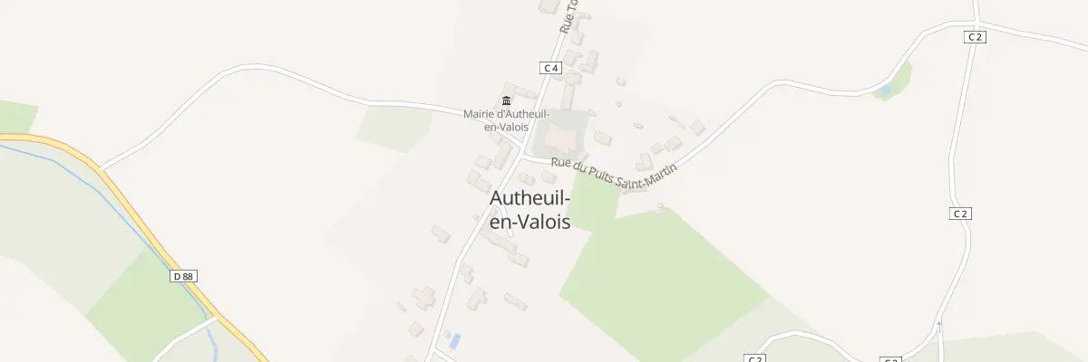 Plan du 2 Rue du Puits St Martin à Autheuil-en-Valois