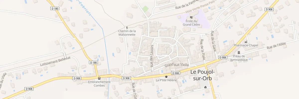 Plan du 12 Rue des Lavoirs au Poujol-sur-Orb
