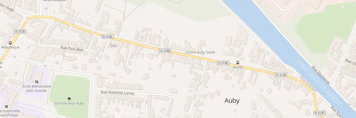 Plan du 66 Rue Léon Blum à Auby
