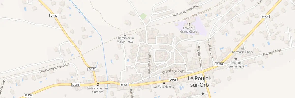 Plan du 11 Pl de l’Eglise au Poujol-sur-Orb