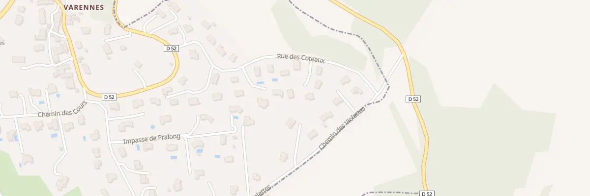 Plan du 2 Imp des Genêts Varennes à Chanonat