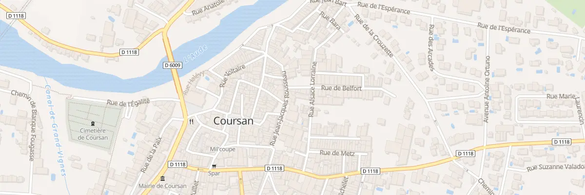 Plan du 21 Rue J-jacques Rousseau à Coursan