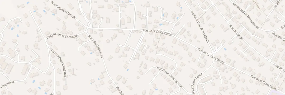 Plan du 95E Rue de la Croix Vieille à Millau