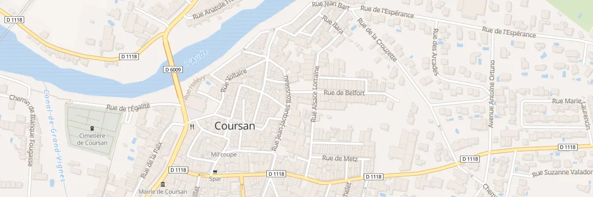 Plan du 21A Rue J-jacques Rousseau à Coursan