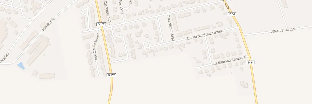 Plan du 25 Rue du Marechal Leclerc à Courtenay