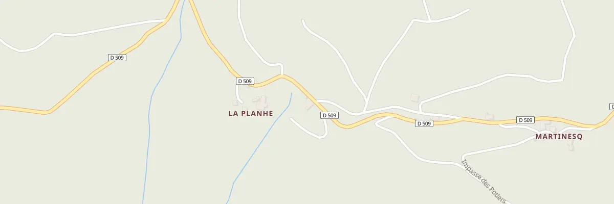 Plan du 5125 La Planhe à Pomayrols