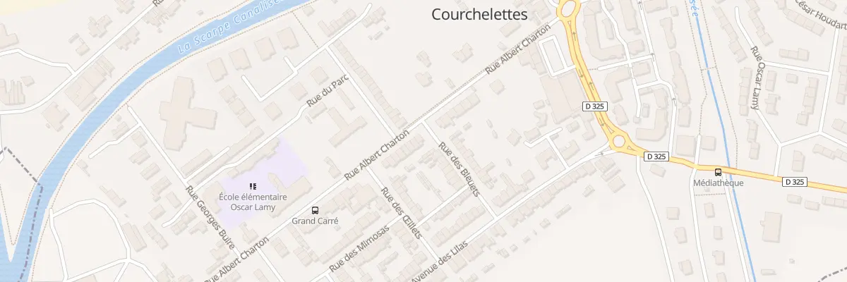 Plan du 13 Rue Albert Charton à Courchelettes