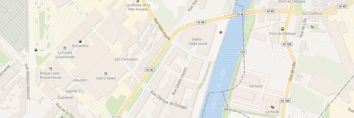 Plan du 33 Rue Gisele Halimi à Saint-André-lez-Lille