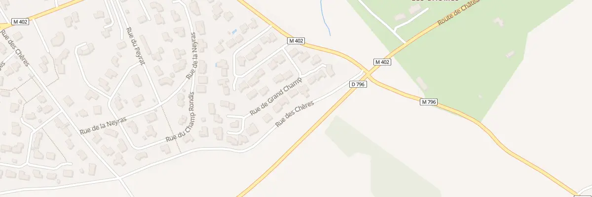Plan du 25 Rue de Grand Champ à Malauzat