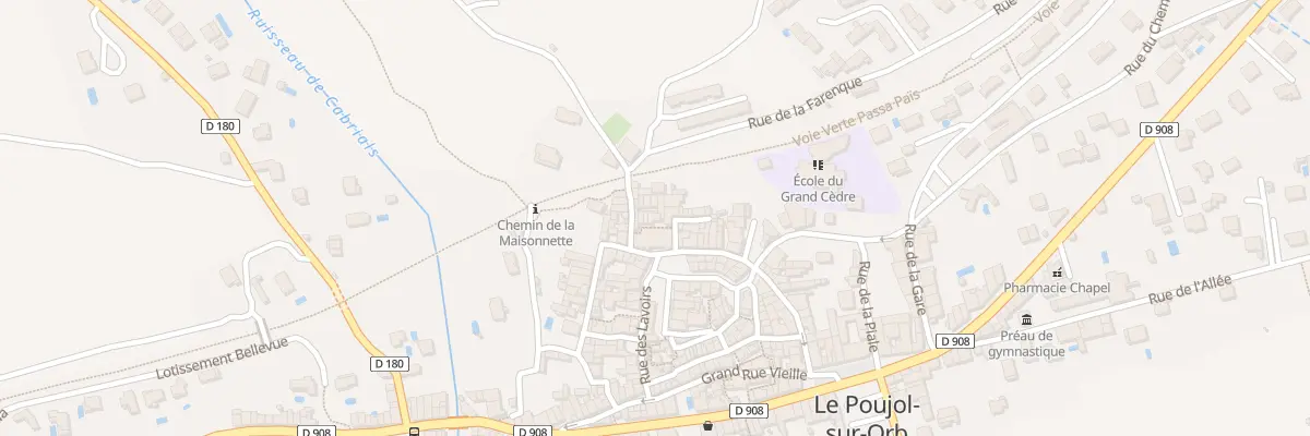 Plan du 1T Rue du Vieux Four au Poujol-sur-Orb