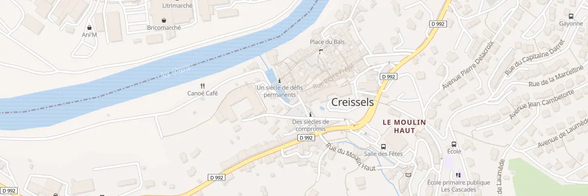 Plan du 1 Pl des Consuls à Creissels
