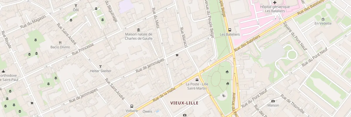 Plan du 13 Rue de Jemmapes à Lille