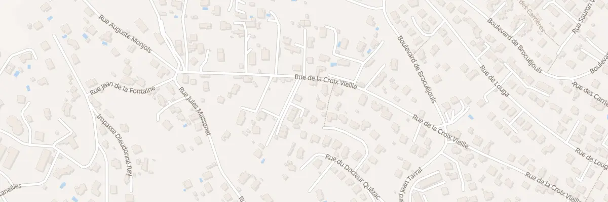 Plan du 95K Rue de la Croix Vieille à Millau