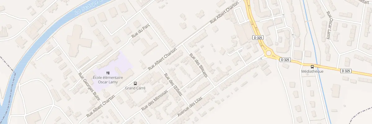 Plan du 2 Rue des Bleuets à Courchelettes