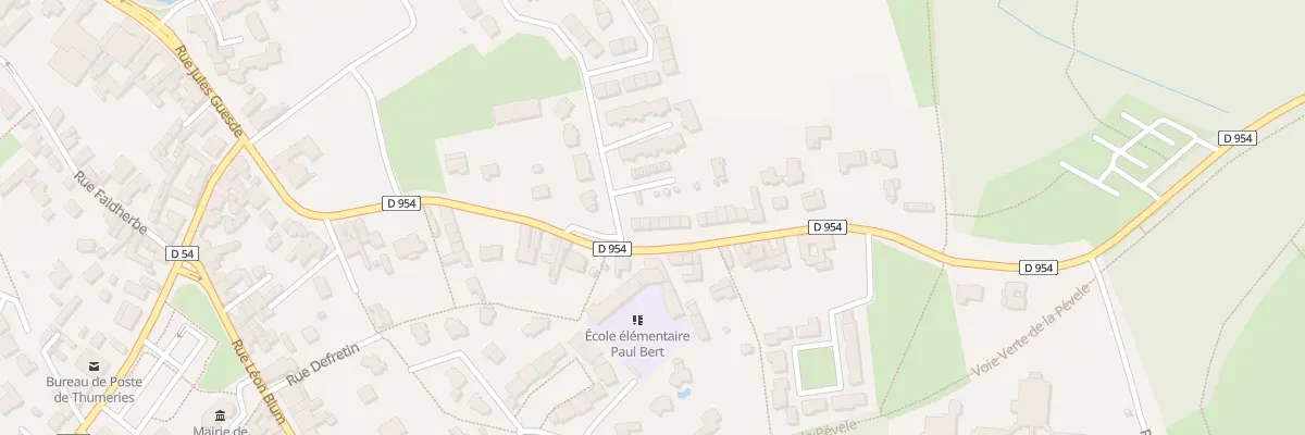 Plan du 35 Rue Emile Zola à Thumeries