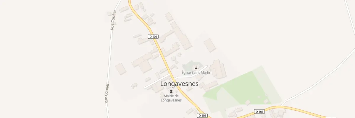 Plan du 8 Rue Principale à Longavesnes
