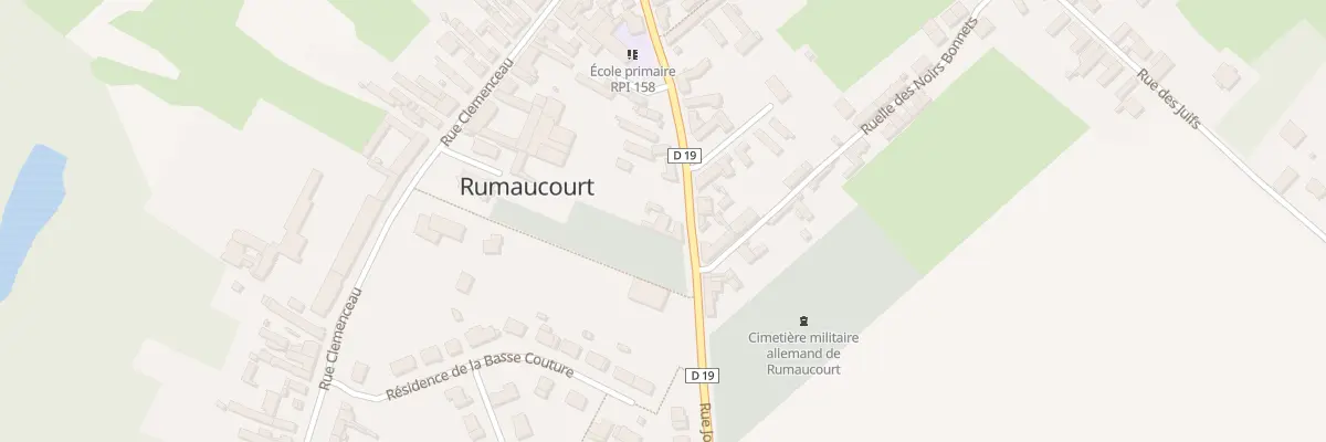 Plan du 280 Rue Joffre à Rumaucourt