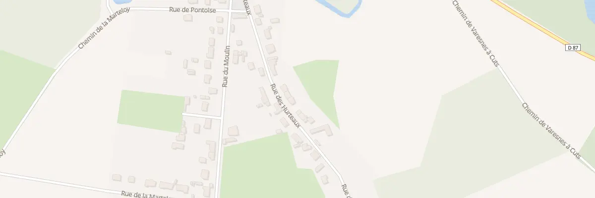 Plan du 225 Rue des Hurteaux à Varesnes