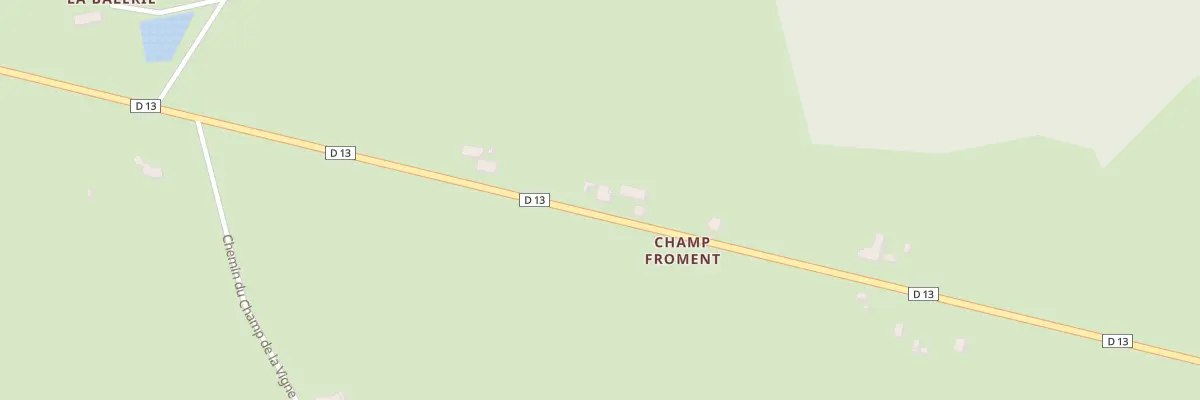 Plan du 3 Champ Froment à Limoise