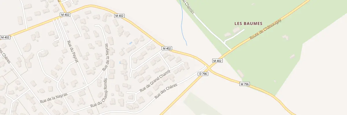 Plan du 13 Rue de Grand Champ à Malauzat