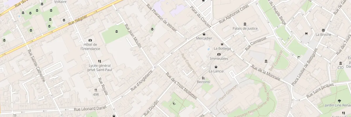 Plan du 31 Rue d’Angleterre à Lille