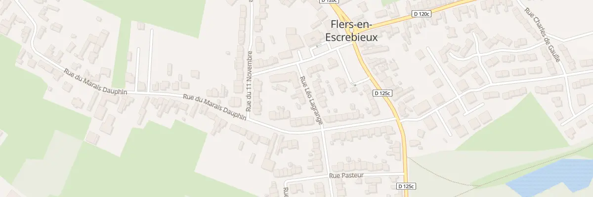 Plan du 6 Rue Leo Lagrange à Flers-en-Escrebieux