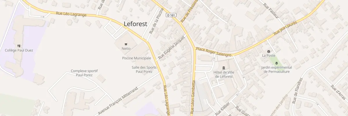 Plan du 45 Rue Leon Gambetta à Leforest