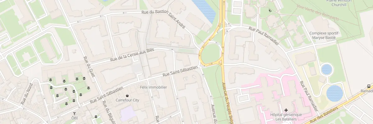 Plan du 237 Rue Saint-Sébastien à Lille