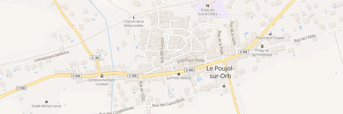Plan du 1 Rue du Porche au Poujol-sur-Orb