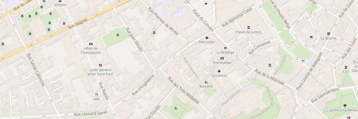 Plan du 29 Rue d’Angleterre à Lille