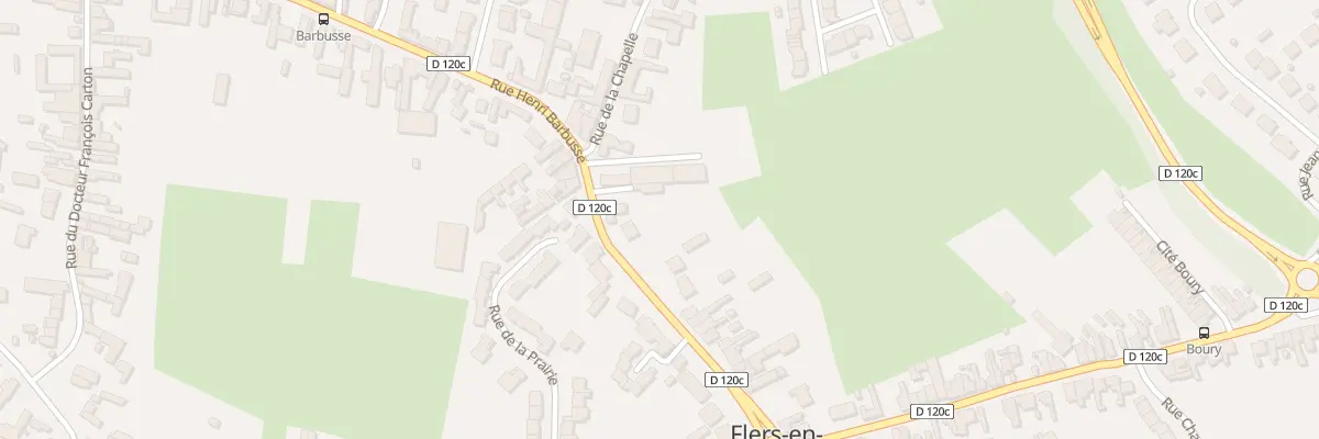 Plan du 91 Rue Henri Barbusse à Flers-en-Escrebieux