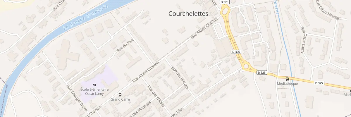 Plan du 9 Rue Albert Charton à Courchelettes