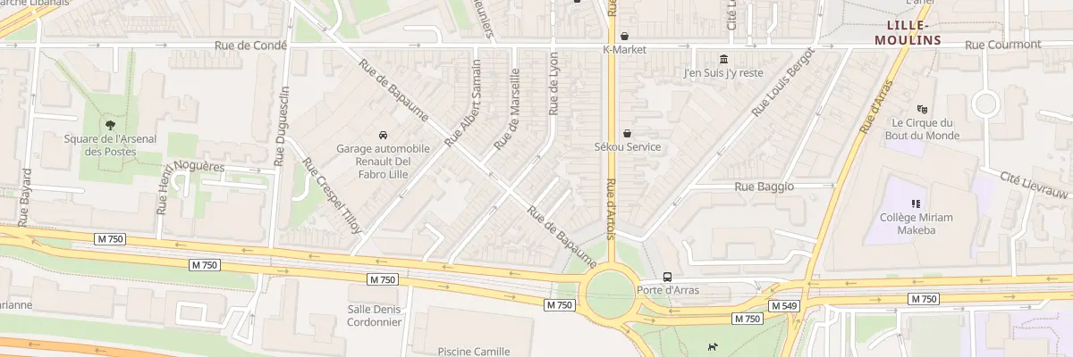 Plan du 51 Rue de Lyon à Lille