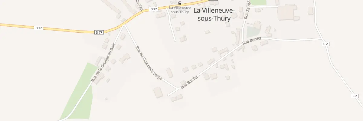 Plan du 28 Rue Bordet à La Villeneuve-sous-Thury