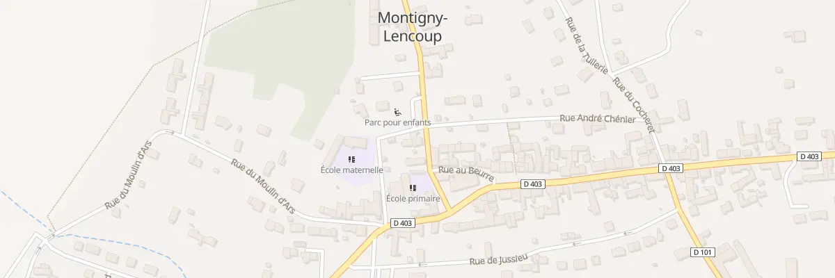 Plan du 11 Rue Montmart à Montigny-Lencoup