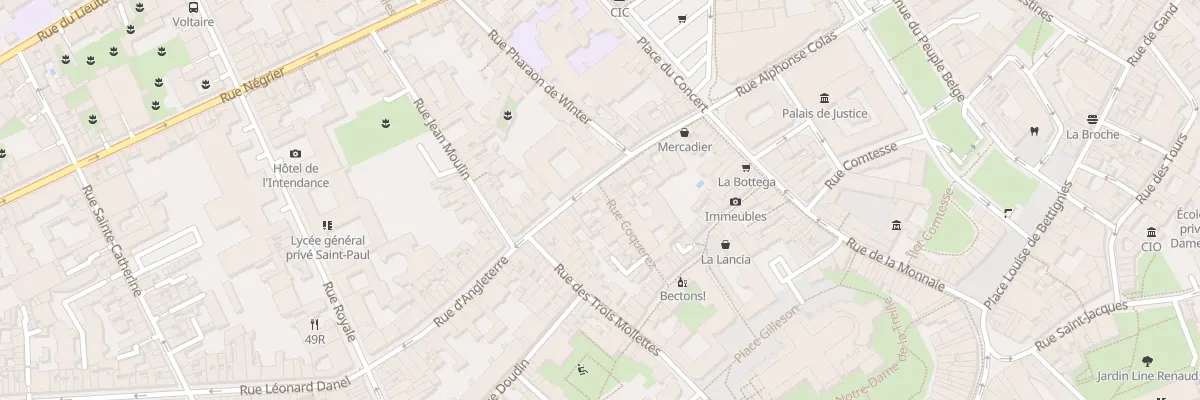Plan du 27 Rue d’Angleterre à Lille