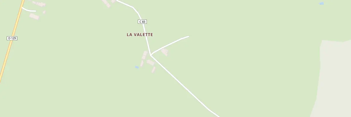 Plan du 1 Village de la Valette à Voussac