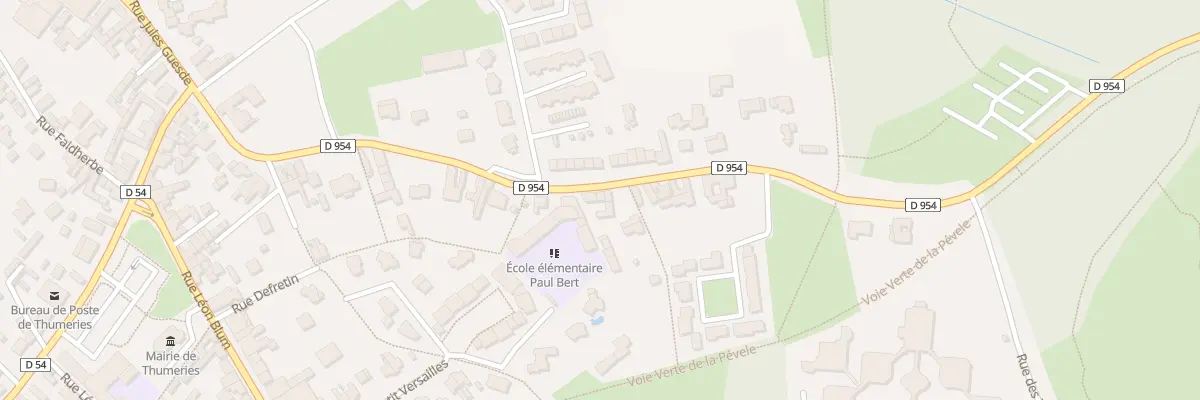 Plan du 38 Rue Emile Zola à Thumeries