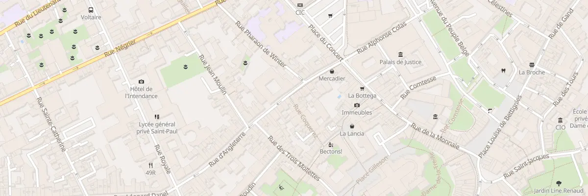 Plan du 25 Rue d’Angleterre à Lille