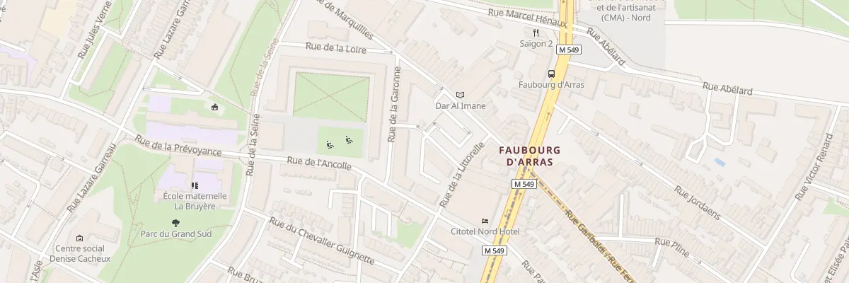Plan du 44 Rue de la Roselière à Lille