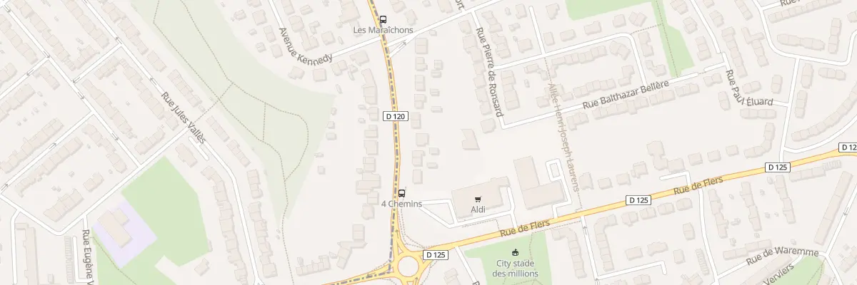 Plan du 1154 Rue du Fbg de Bethune à Douai