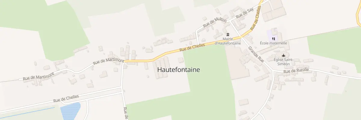 Plan du 3 Rue de Chelles à Hautefontaine
