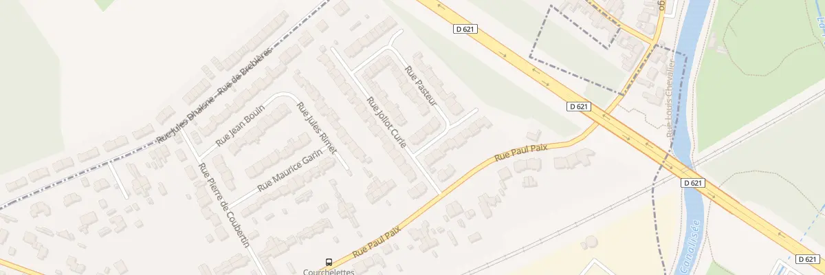 Plan du 1 Rue Jean Jaures à Courchelettes