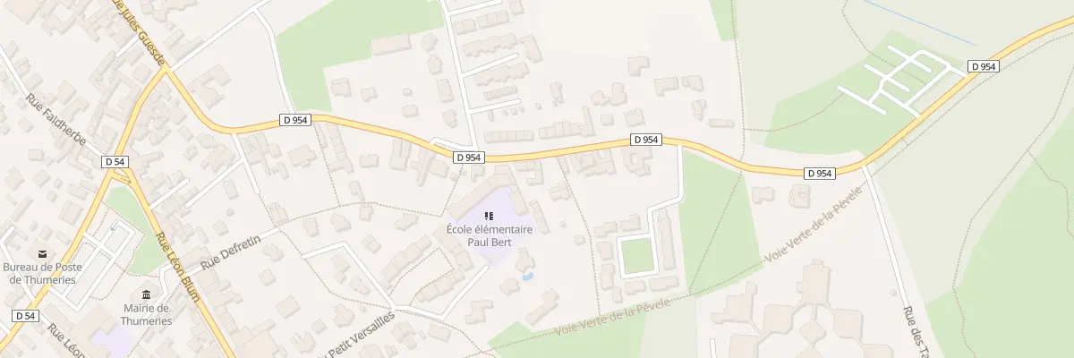 Plan du 36A Rue Emile Zola à Thumeries